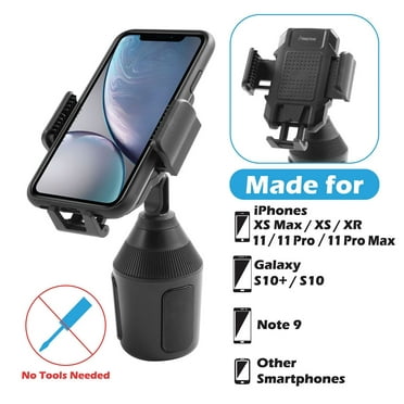 PaiTree Car Cup Holder Phone Mount Cradle Long Adjustable Car Mount for iPhone Compatible with iPhone 11 Pro Max/11 Pro/11/XS/XR/X/8/7 Plus Samsung S10+ Ultra Stable Neck Cell Phone Holder for Car 